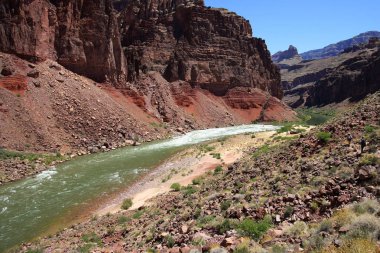 Hance Rapids ve GranitE Gorge, Grand Canyon Ulusal Parkı.