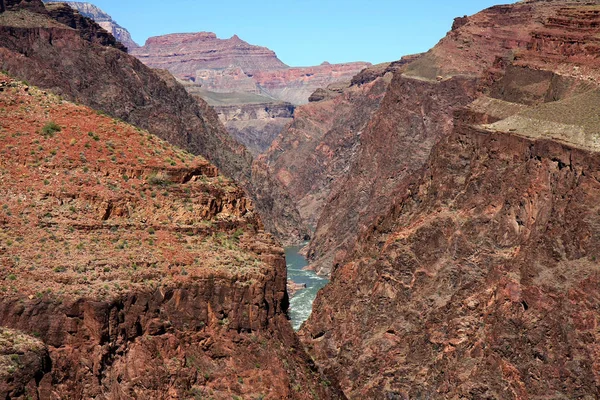 화강암 협곡 과 콜로라도 강. — 스톡 사진