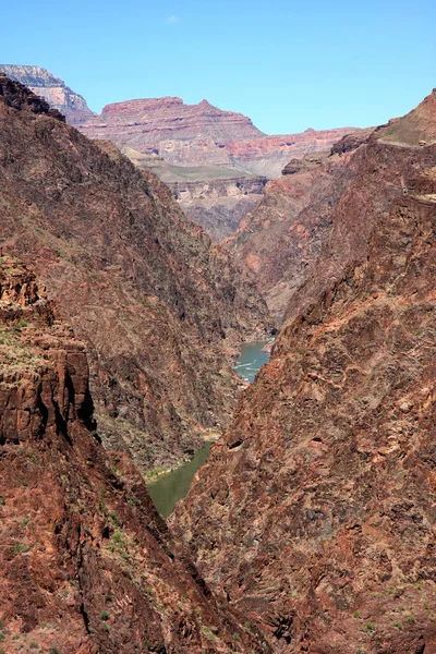 Granit wąwóz i rzeka Kolorado. — Zdjęcie stockowe