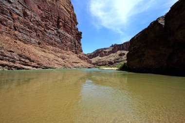 Büyük Kanyon Hance Rapids üzerinde Plaj.