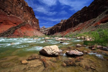 Büyük Kanyon'da Hance Rapids.