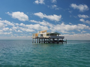 Baldwin, Seanslar ve Shaw House, Stiltsville, Biscayne Ulusal Parkı, Florida.