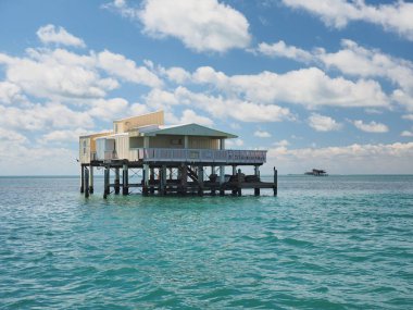 Baldwin, Seanslar ve Shaw House, Stiltsville, Biscayne Ulusal Parkı, Florida.