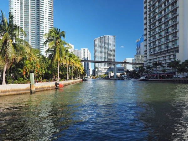 Miami, řeka Miami, Florida. — Stock fotografie