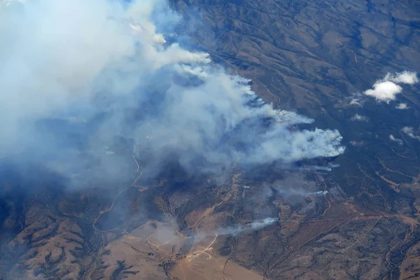 Aerial view of wildfire in southern Utah. — Stock Photo, Image