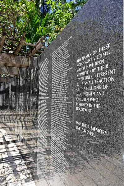 Monumento al Holocausto en Miami Beach, Florida . — Foto de Stock