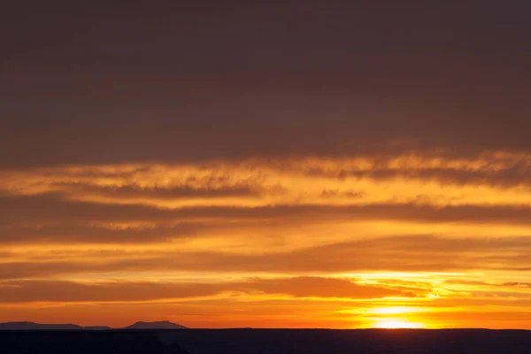 Sunset behing Hopi Point en el Gran Cañón . — Foto de Stock