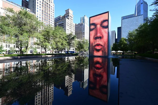 Millenium Park, Chicago taç Çeşme.