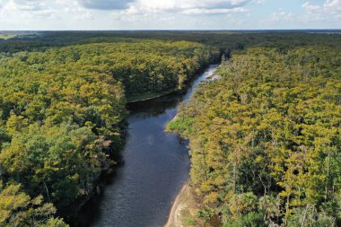 Florida Balıkçılık Deresi 'nin havadan görünüşü.