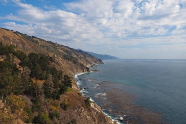 Monterey County, Kaliforniya 'daki Big Sur Sahili.