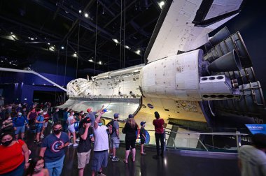 Atantis uzay mekiği Kennedy Uzay Merkezi, Florida 'da sergi ve müze.