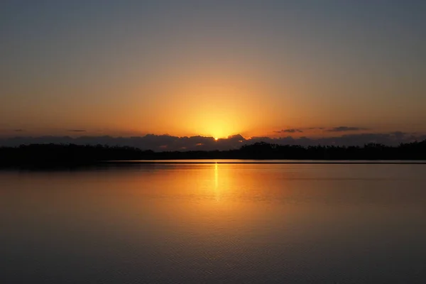 Sunrise over Nine Mile Pond in Everglades National Park, Florida. — Stock Photo, Image