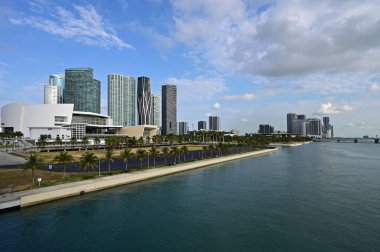 Miami Arena ve Florida 'daki liman kuleleri.