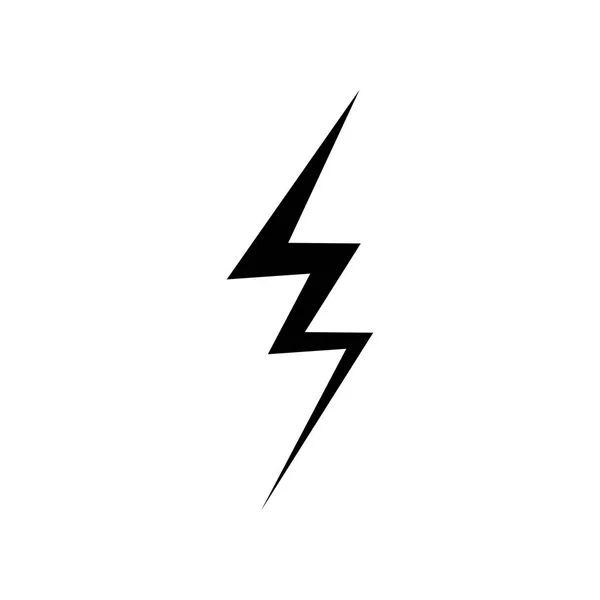 Lightning Icon vector. Símbolo plano simple. Ilustración perfecta del pictograma negro sobre fondo blanco — Vector de stock