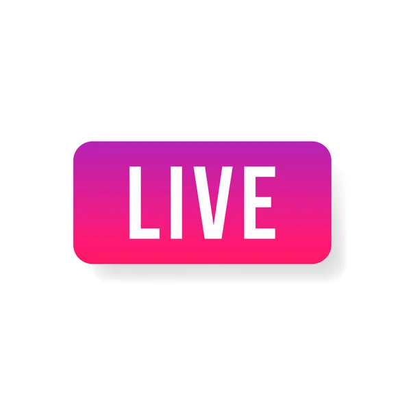 stock vector Live Stream sign, emblem, logo. Vector Illustration. Social media icon live streaming