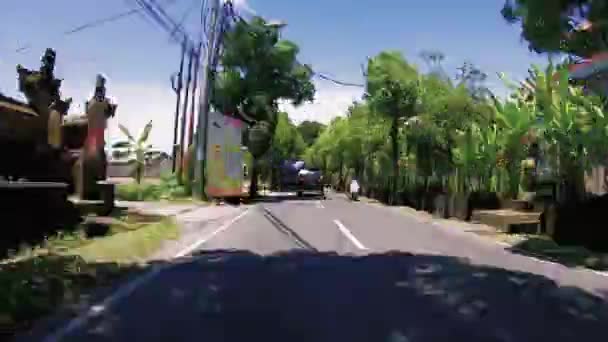 Nusa Dua Bali Indonesië 2019 Hyperlaps Bali Road Camera Gemonteerd — Stockvideo