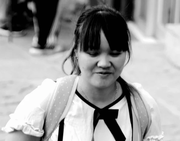 Cute Asian Teen Girl In Black And White Stock Images Page Everypixel