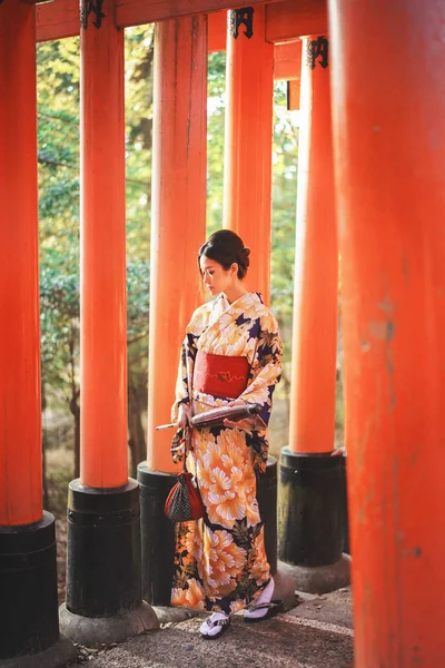 Beautiful Japanese geisha in kimono