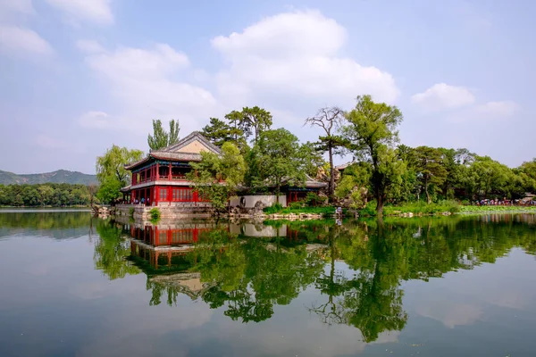 old wooden house in the lake