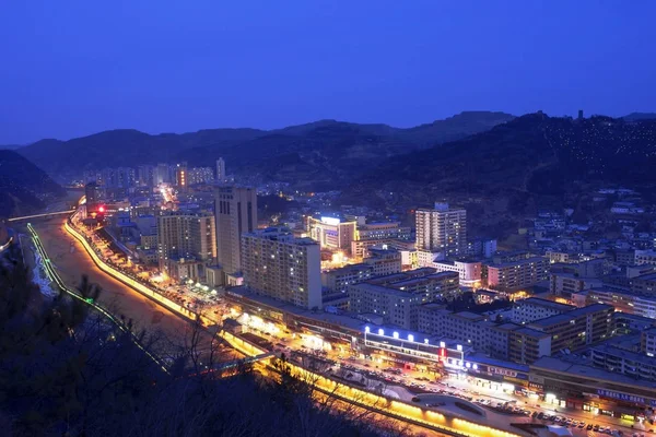 Hermosa Vista Nocturna Ciudad — Foto de Stock