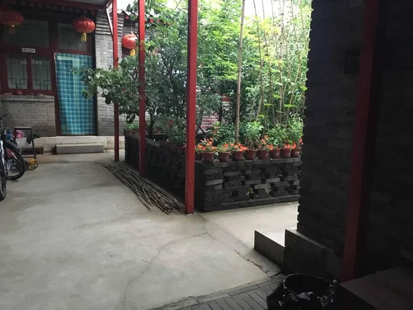 在中国城市的一座房子的入口 — 图库照片