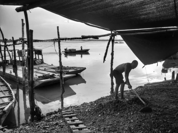 people in the black sea.