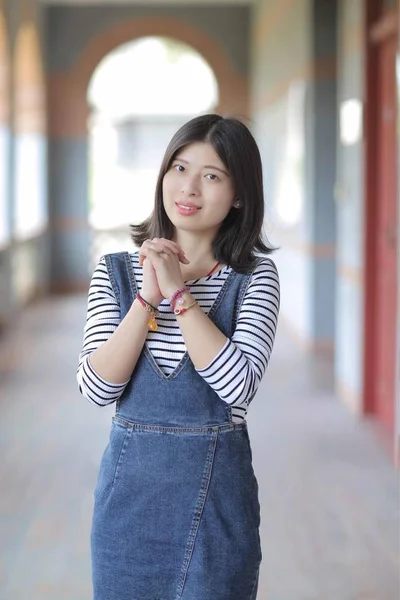 Young asian woman in casual clothes