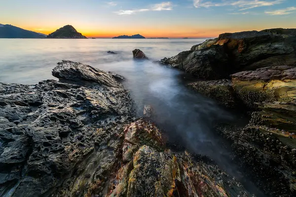 Pintoresco Atardecer Sobre Hermosos Paisajes — Foto de Stock