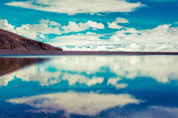 Paisaje Montaña Del Tíbet Durante Día — Foto de Stock