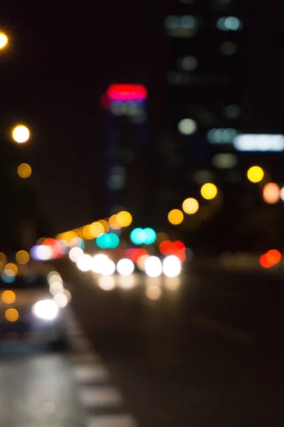 Coche Ciudad Por Noche — Foto de Stock