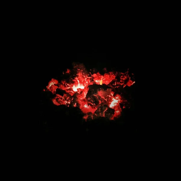 red fire explosion on black background