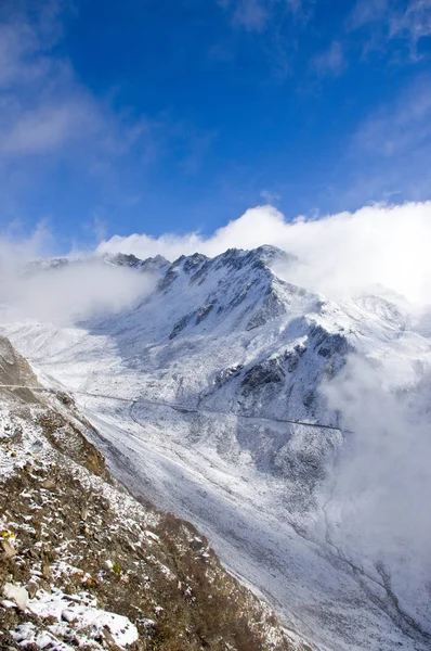 Paisaje Invernal Con Árboles Cubiertos Nieve — Foto de Stock