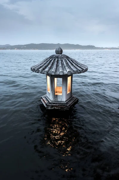 Hangzhou, China, big light on the lake