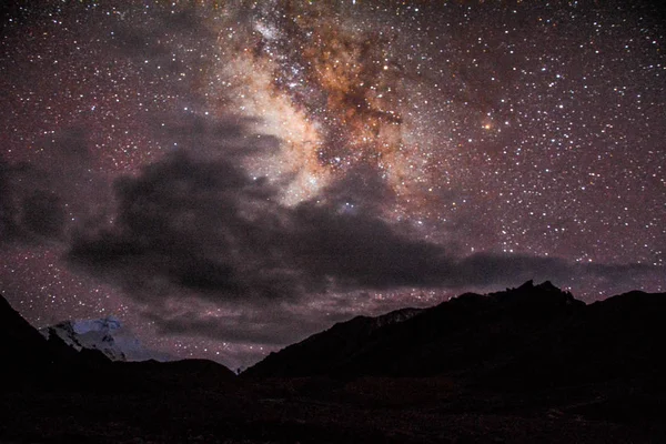 Estrellas Brillantes Noche Astronomía Galaxia — Foto de Stock