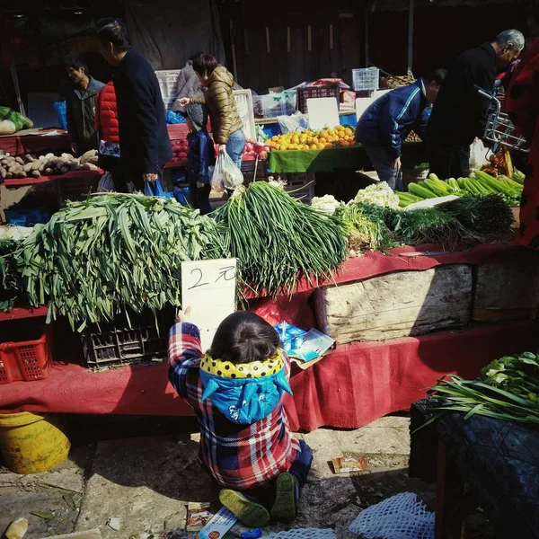 Mercado Damnoen Saduak Nepal — Foto de Stock