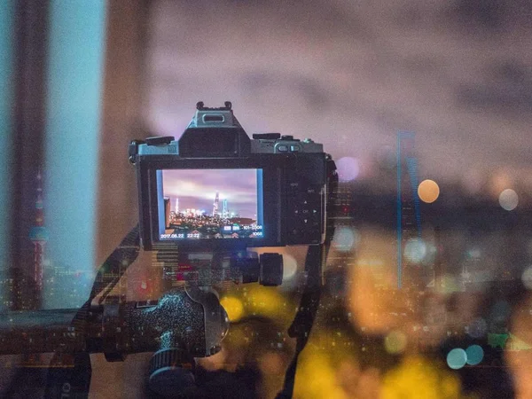 Vista Cityscape Com Edifícios — Fotografia de Stock