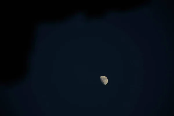 moon in sky, evening night time