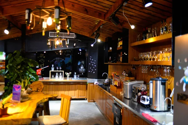 Balcão Bar Restaurante — Fotografia de Stock