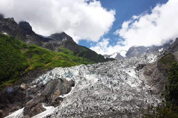 mountain landscape with mountains and clouds