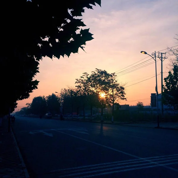 stock image night view of the city of the sun in the evening