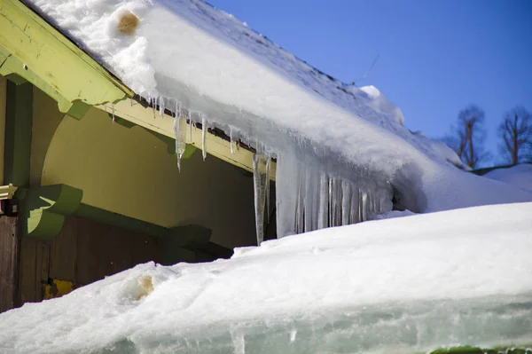 the ski house in the mountains