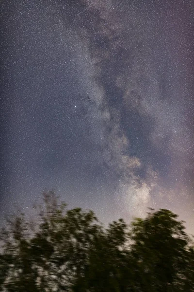 아름다운 빛나는 밤하늘 — 스톡 사진