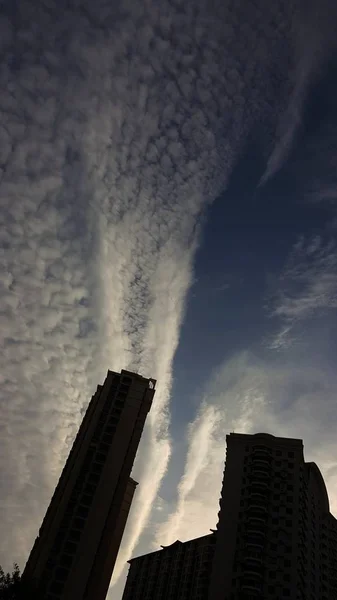 new york city sky with clouds