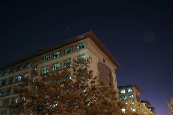 Ciudad Año Nuevo Noche — Foto de Stock