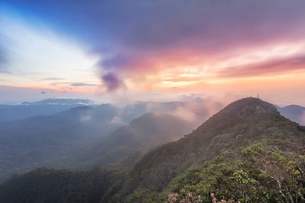 mountain sunrise in the mountains.