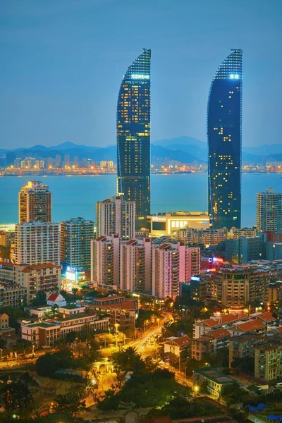 Vista Del Horizonte Ciudad Hong Kong — Foto de Stock