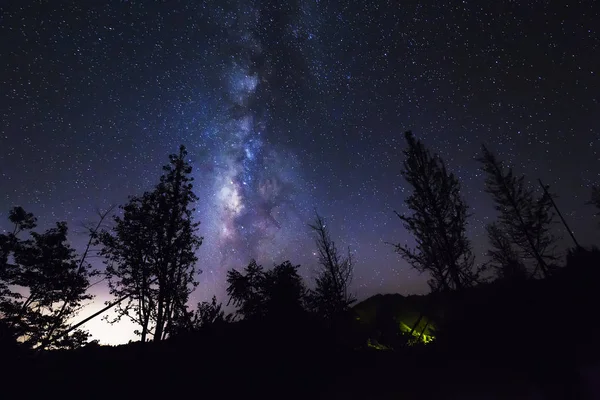 Cielo Nocturno Con Estrellas Atmósfera — Foto de Stock