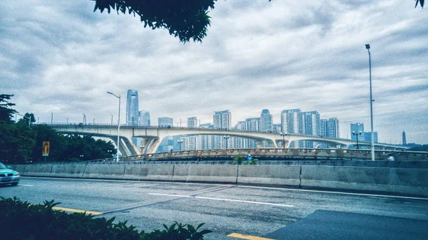 Vista Del Paisaje Urbano Con Edificios Modernos — Foto de Stock