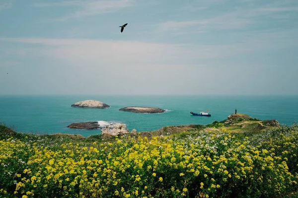 Blick Auf Die Insel Meer — Stockfoto