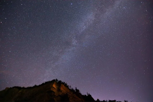 Estrellas Centelleantes Noche Astrología Nebulosa — Foto de Stock